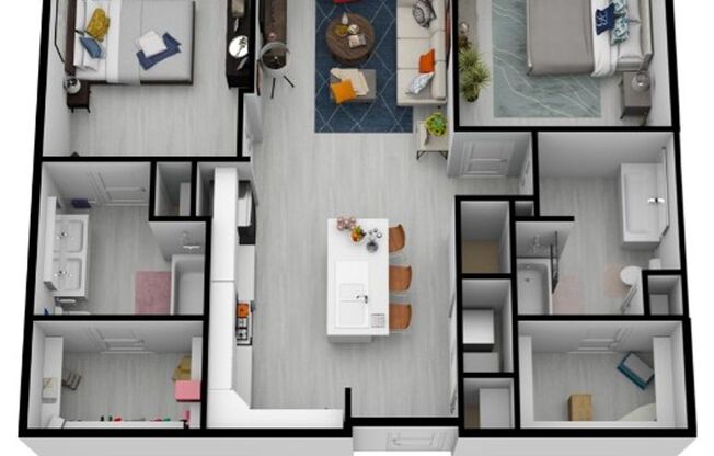 2 beds, 2 baths, 1,184 sqft, $2,795, Unit 511