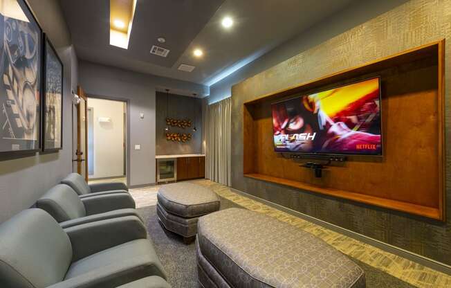 Cinema  at Townhomes at Woodmill Creek, The Woodlands