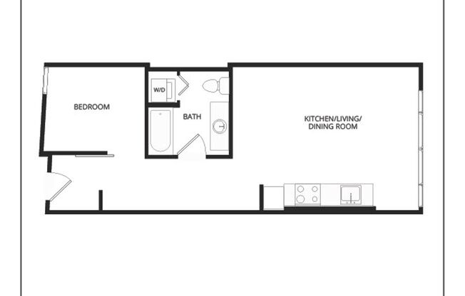 1 bed, 1 bath, 696 sqft, $2,025, Unit 401