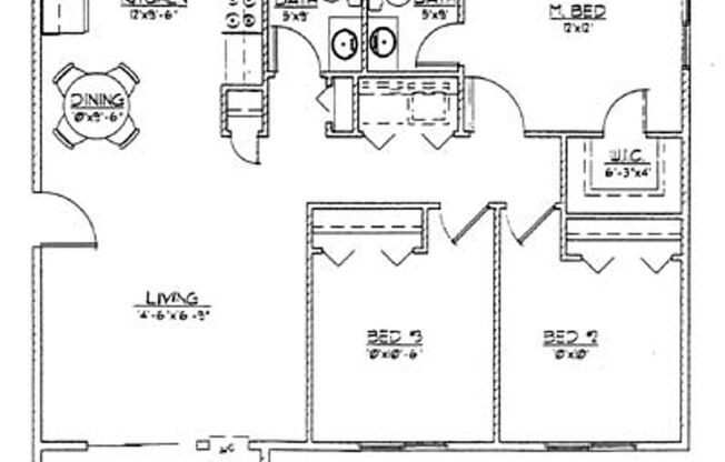 3 beds, 2 baths, 1,080 sqft, $1,095, Unit 1540-8