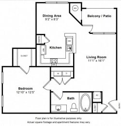 1 bed, 1 bath, 745 sqft, $2,210