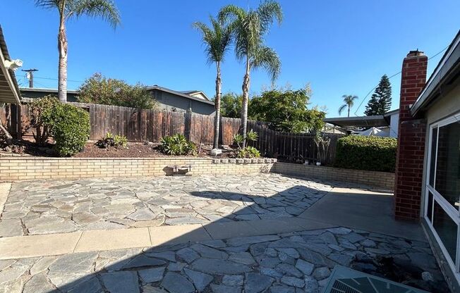 Lovely and spacious 3 bedroom 2 bath home with large back patio in San Carlos! $3,550
