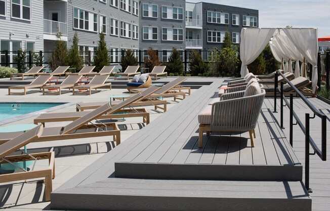 Cabanas and Lounge Area at The Mastlight