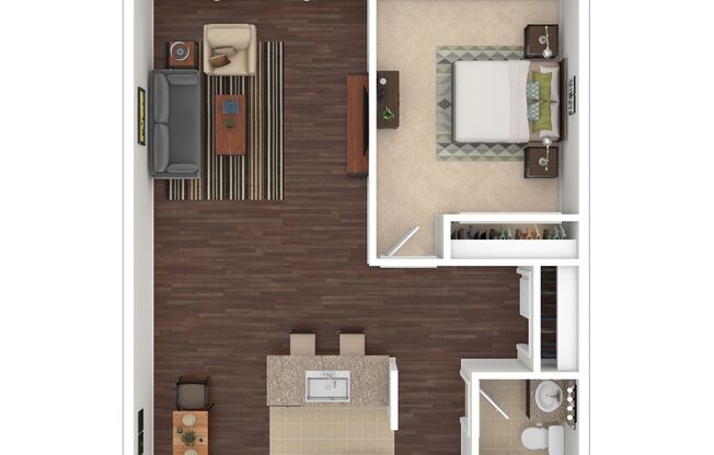 1 bed, 1 bath, 625 sqft, $1,599, Unit 57