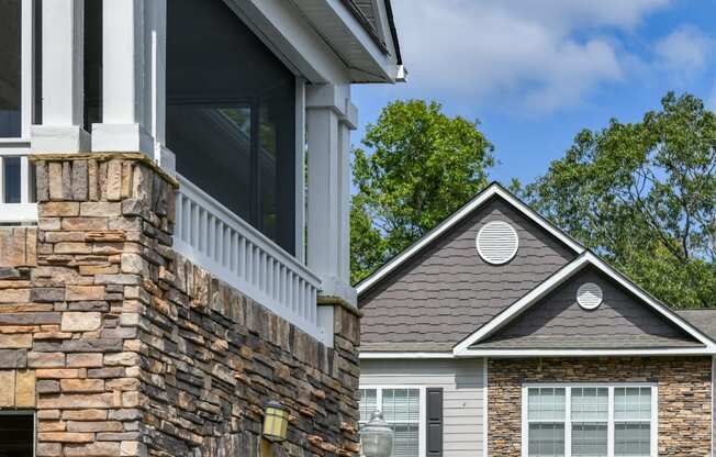 close up of apartment balcony