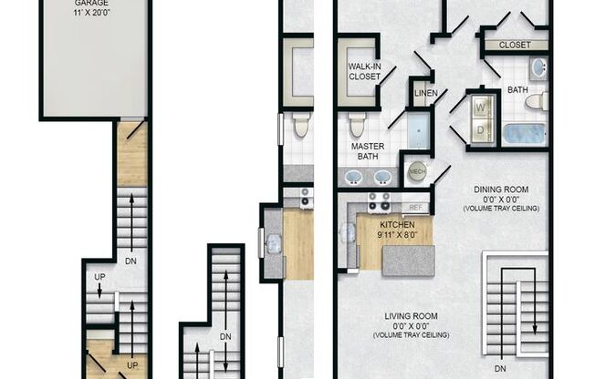 2 beds, 2 baths, 1,283 sqft, $2,280, Unit 7-9412