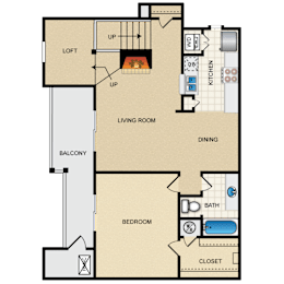 1 bed, 1 bath, 854 sqft, $1,394