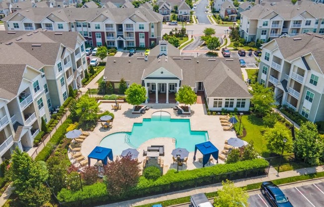 Drone Pool View at Century Hampton Roads, Suffolk, VA  