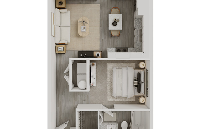 Studio, 1 bath, 600 sqft, $1,180