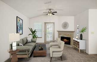 View of Living Roomat Sandstone Creek Apartments , Overland Park, KS