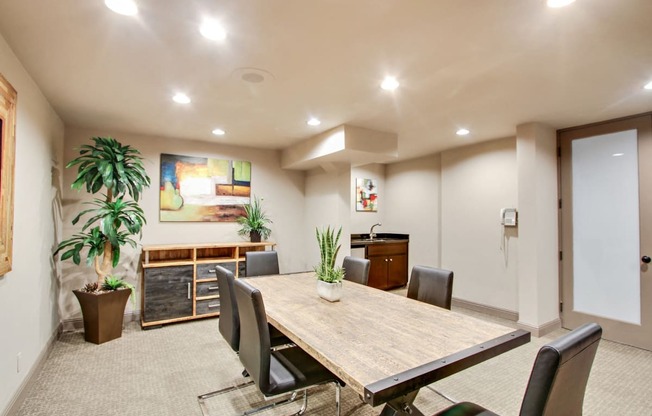 Conference Room at Woodcliff Luxury Apartments for rent in  Culver City
