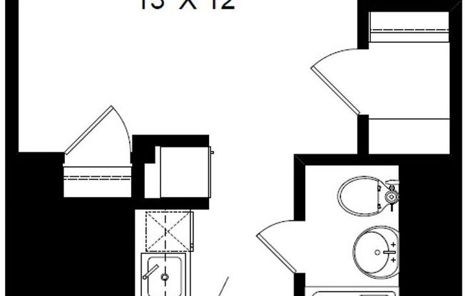 Studio, 1 bath, 320 sqft, $1,395, Unit 273-0411