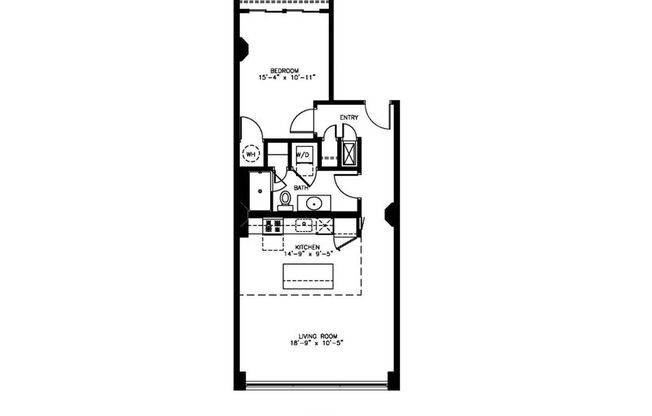 1 bed, 1 bath, 842 sqft, $1,430, Unit 203
