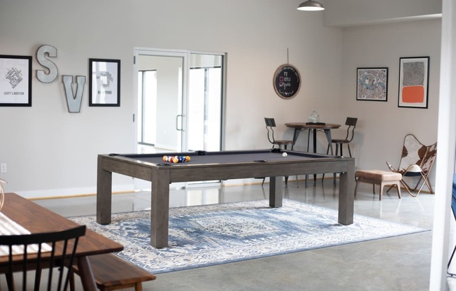 Billiards Table at Scott's View, Richmond, VA