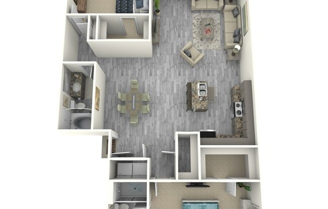 2 beds, 2 baths, 1,358 sqft, $2,455
