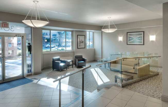 Building lobby at Idaho Terrace, Washington