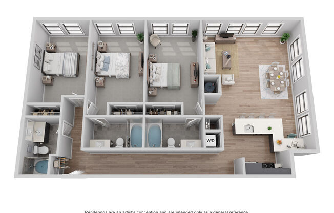 3 beds, 3 baths, 1,692 sqft, $6,000