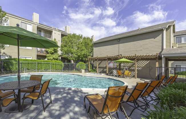 California Place Pool with Lounge Area