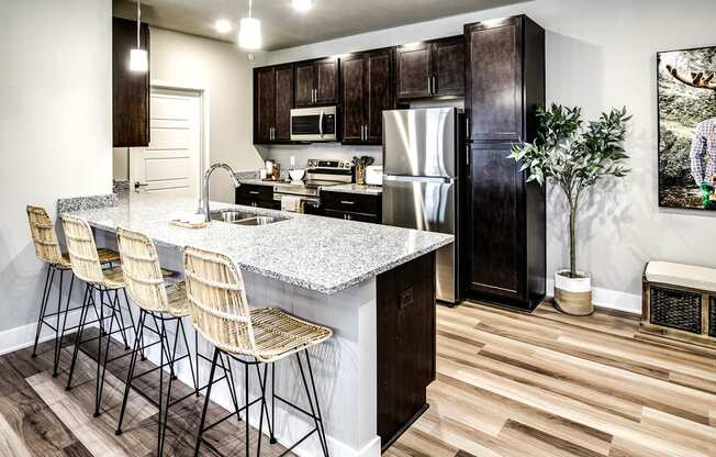 Modern Kitchen at Sterling Prairie Trail North in Ankeny, IA