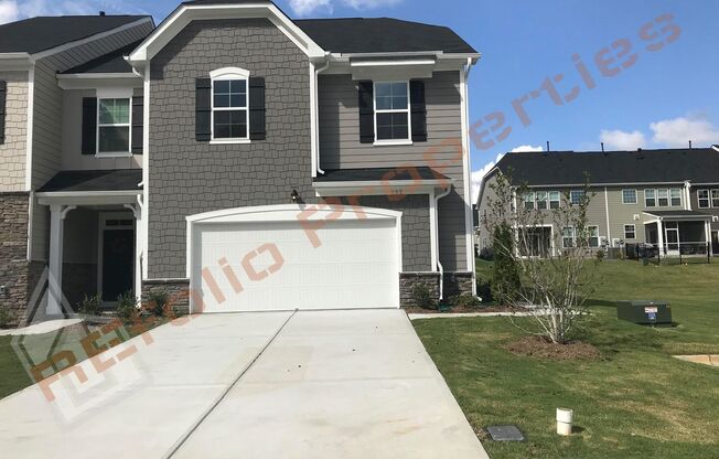 Prime Location! Amazing 3 Bedroom 2.5 Bathroom End Unit Townhouse with 2 Car-Garage @ Salem Pointe, Apex, Available Nov 8th