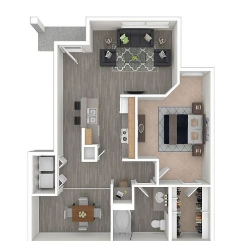 1 bed, 1 bath, 915 sqft, $1,519