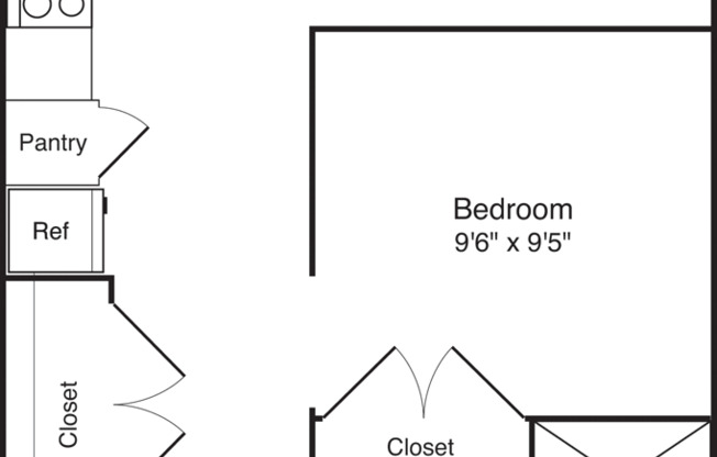 Studio, 1 bath, 566 sqft, $1,245, Unit 262