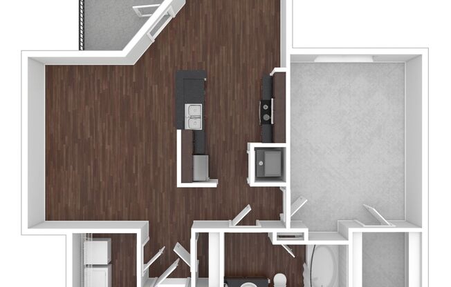 1 bed, 1 bath, 763 sqft, $1,400