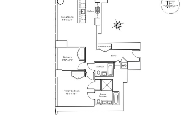 2 beds, 2 baths, 1,134 sqft, $8,600, Unit 24B