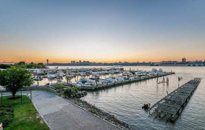Fantastic Views of the Marina at Windsor at Mariners, Edgewater, New Jersey