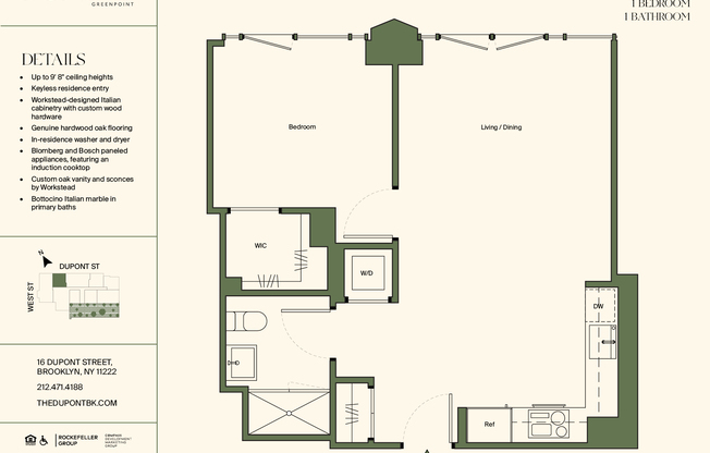 1 bed, 1 bath, $5,495, Unit 39G