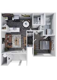 1 bed, 1 bath, 836 sqft, $1,670