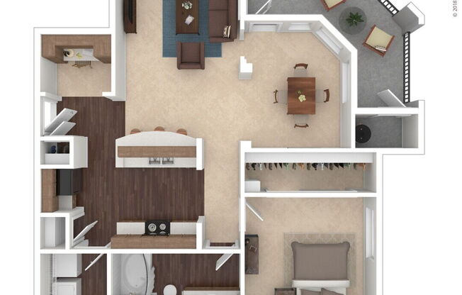 1 bed, 1 bath, 1,035 sqft, $2,352