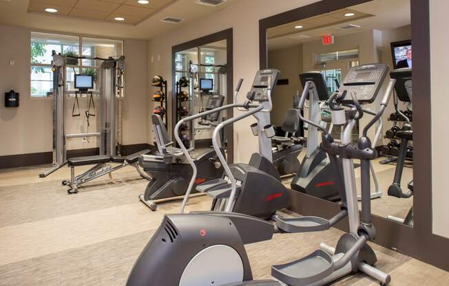 Fitness Center  at mResidences Miracle Mile, Los Angeles, California