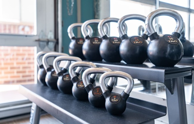 Kettlebells At The Fitness Center