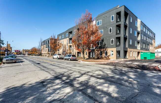 exterior of apartments at Edge 35, Indianapolis, IN