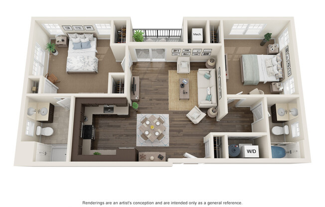 2 beds, 2 baths, 872 sqft, $2,500, Unit UNIT 106