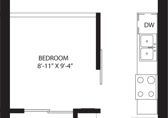 1 bed, 1 bath, 540 sqft, $1,697, Unit 741