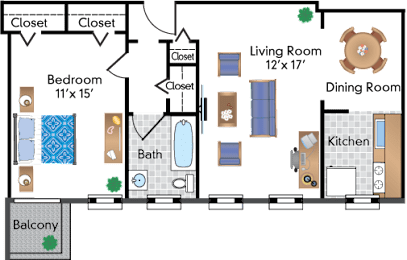 1 bed, 1 bath, 686 sqft, $1,999