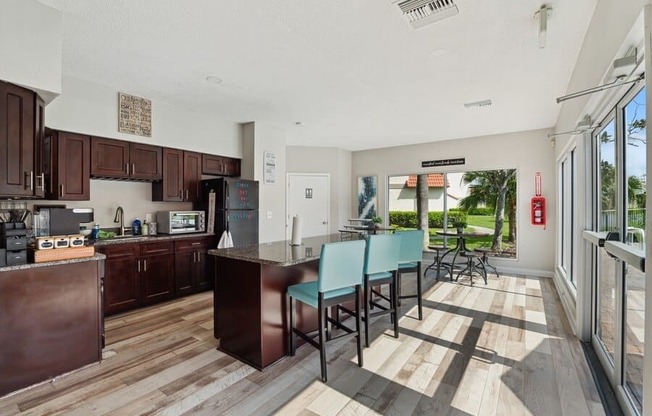 Clubhouse kitchenette