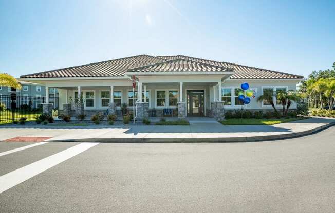 Clubhouse exterior at Trillium Luxury apartments in Melbourne, fl