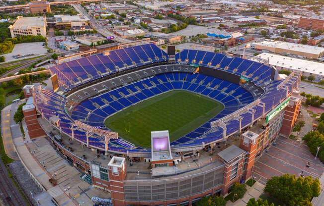 Just steps away from M&T Bank Stadium