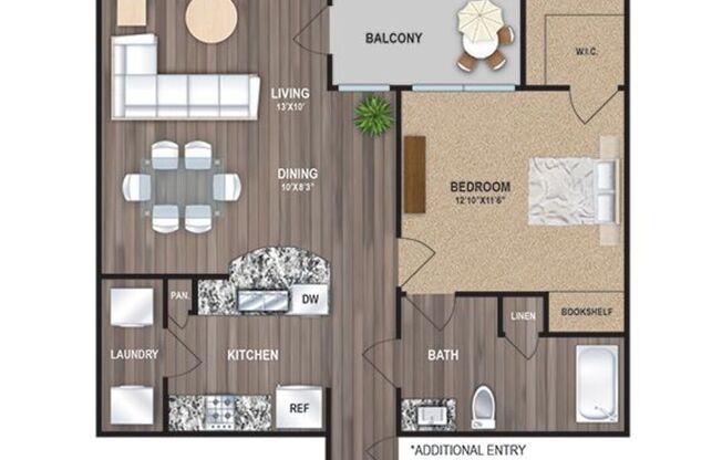 1 bed, 1 bath, 859 sqft, $1,450