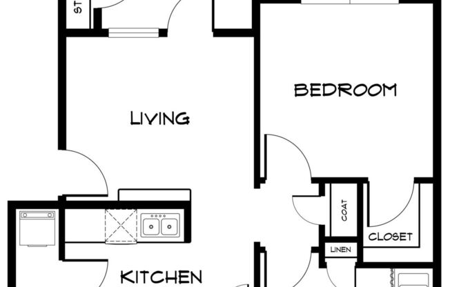 1 bed, 1 bath, 656 sqft, $989