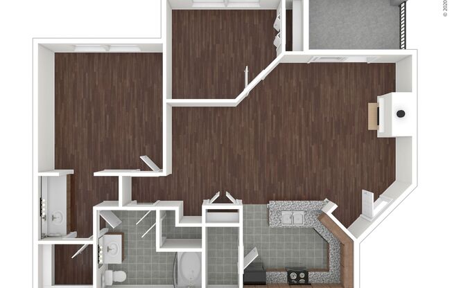 1 bed, 1 bath, 957 sqft, $1,540