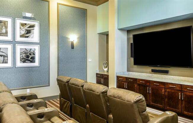 Screening Room at The Sedona Luxury Apartments in Tampa FL