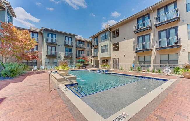Outdoor Swimming Pool at Vue Greenville, Dallas, TX