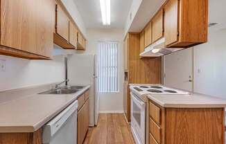 Glen Oaks Kitchen with White Appliances