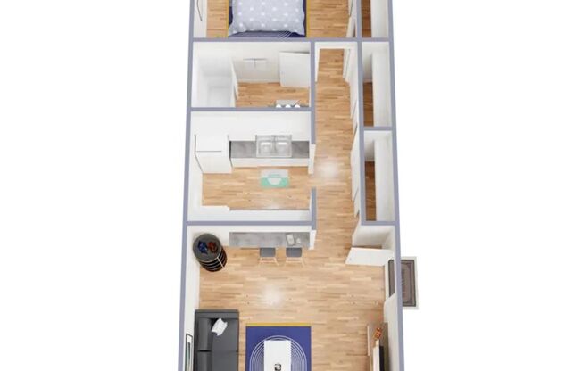 1 bed, 1 bath, 675 sqft, $1,149, Unit 2-261