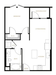 1 bed, 1 bath, 633 sqft, $4,044