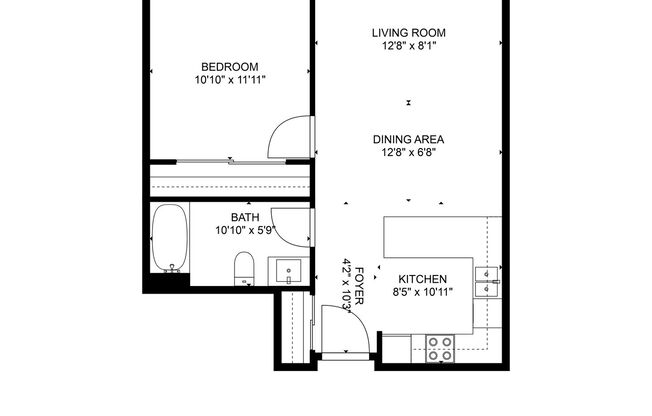 1 bed, 1 bath, 625 sqft, $949, Unit EE202